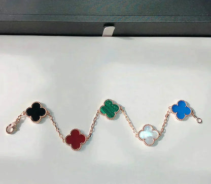 [kincade]CLOVER 5 MOTIFS MULTICOLOR  BRACELET