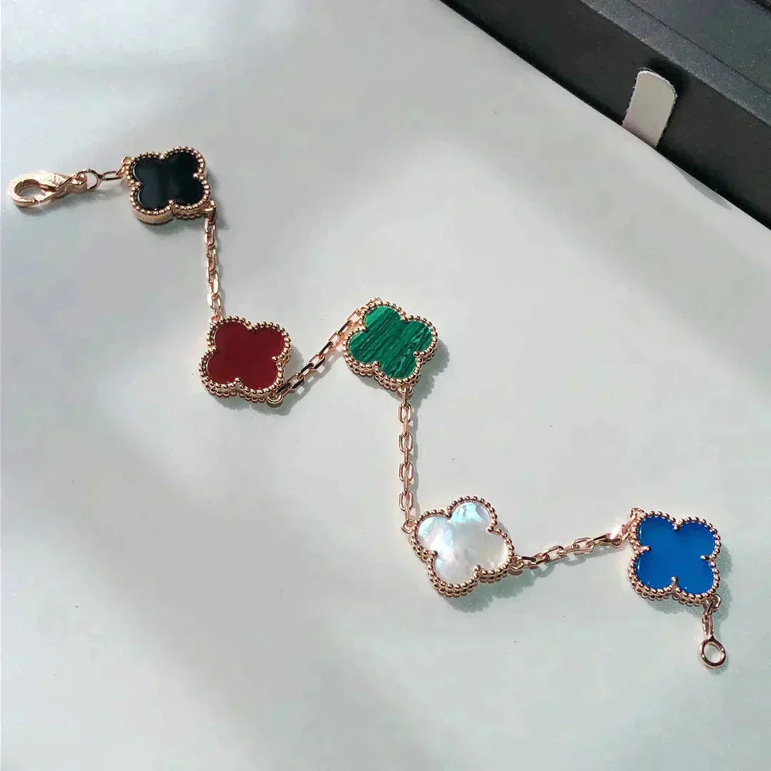 [kincade]CLOVER 5 MOTIFS MULTICOLOR  BRACELET