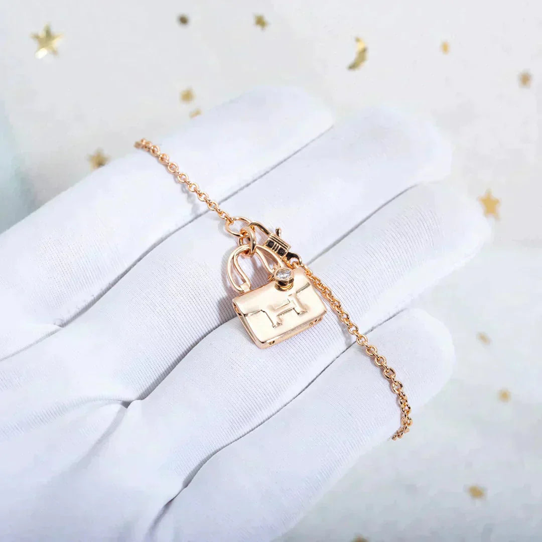 [kincade]AMULETTE PEDANT ROSE GOLD NECKLACE