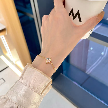 [kincade]STAR 1 DIAMOND PINK GOLD BRACELET