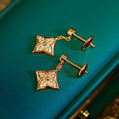 [kincade]STAR DIAMONDS EARRINGS GOLD