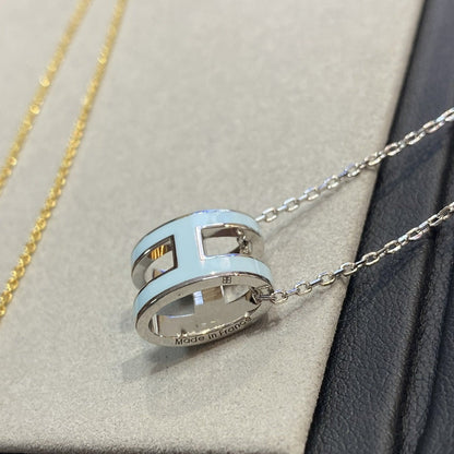 [kincade]POP H LIGHT BLUE NECKLACE