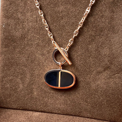 [kincade]CHAINE VERSO BLACK CERAMIC NECKLACE