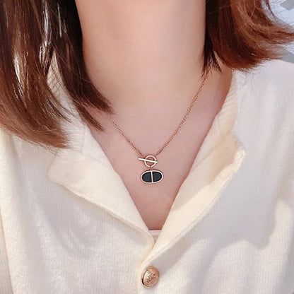 [kincade]CHAINE VERSO BLACK CERAMIC NECKLACE