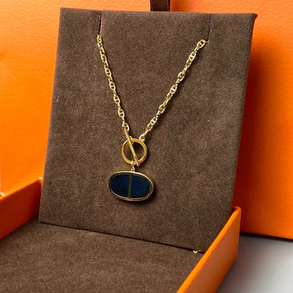 [kincade]CHAINE VERSO BLACK CERAMIC NECKLACE