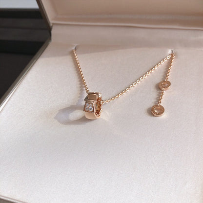 [kincade]SERPENTI PEDANT DIAMOND PINK GOLD NECKLACE