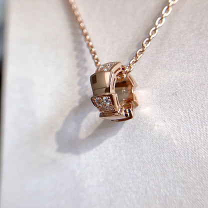 [kincade]SERPENTI PEDANT DIAMOND PINK GOLD NECKLACE