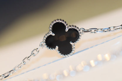 [kincade]CLOVER 20 MOTIFS ONYX DIAMOND SILVER