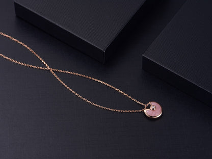 [kincade]AMULETTE ROSE GOLD PINK MOP NECKLACE