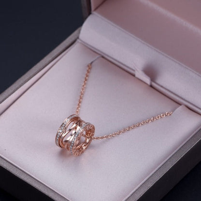 [kincade]ZERO 1 PINK GOLD DIAMOND OPEN NECKLACE