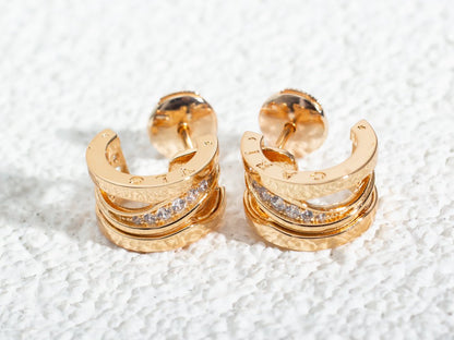 [kincade]ZERO 1 PINK GOLD DIAMONDS EARRINGS