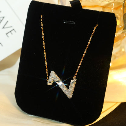 [kincade]VOLT SILVER DIAMOND PEDANT NECKLACE