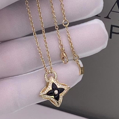 [kincade]STAR PEDANT PINK GOLD DIAMOND NECKLACE