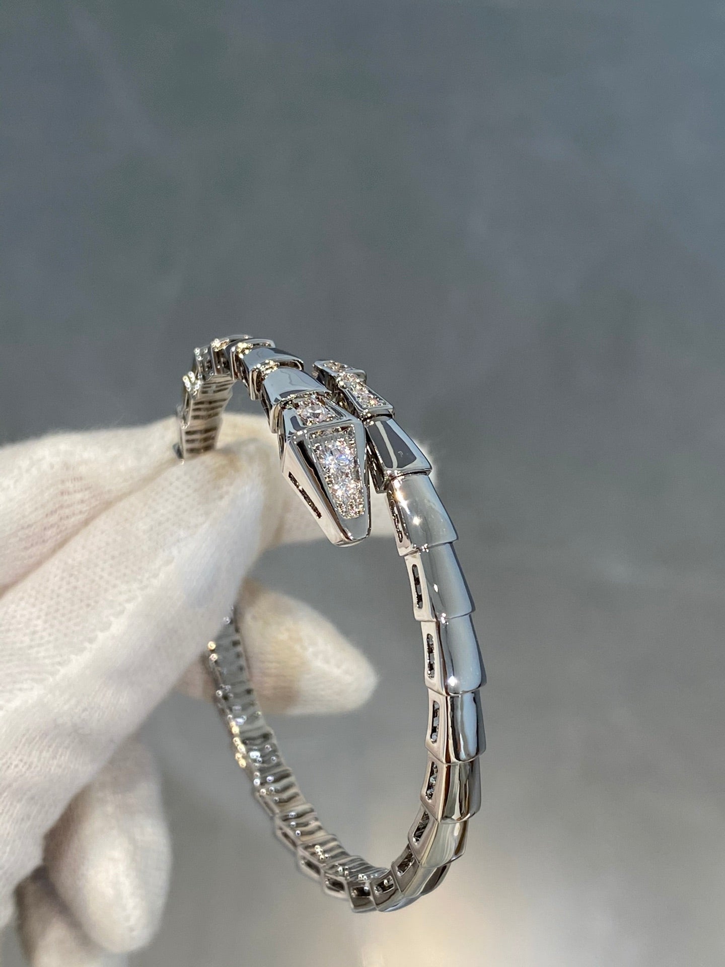 [kincade]SERPENTI BRACELET DIAMONDS SILVER