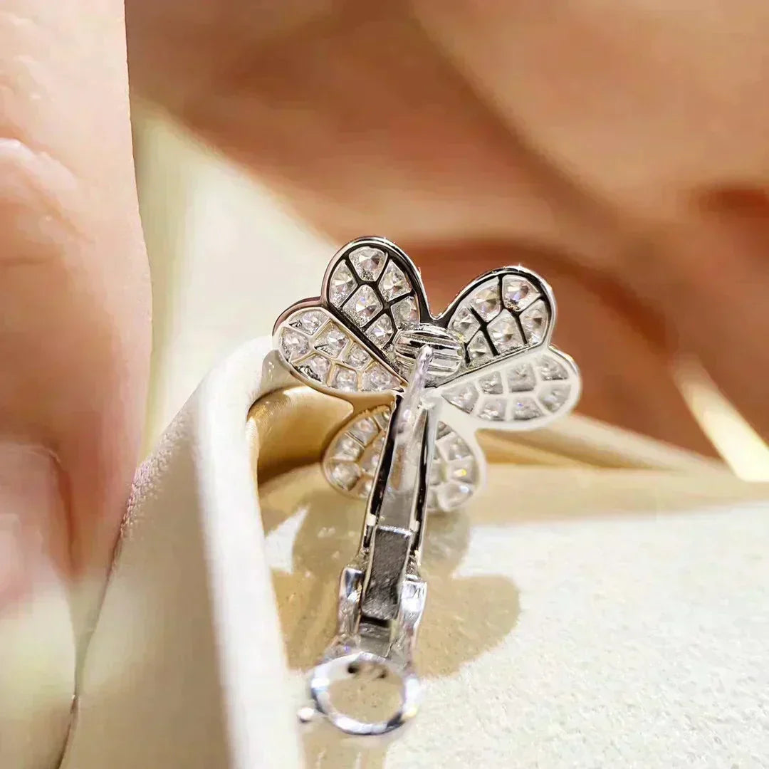 [kincade]CLOVER COMOS DIAMOND EARRINGS SILVER