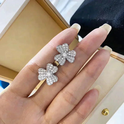 [kincade]CLOVER COMOS DIAMOND EARRINGS SILVER