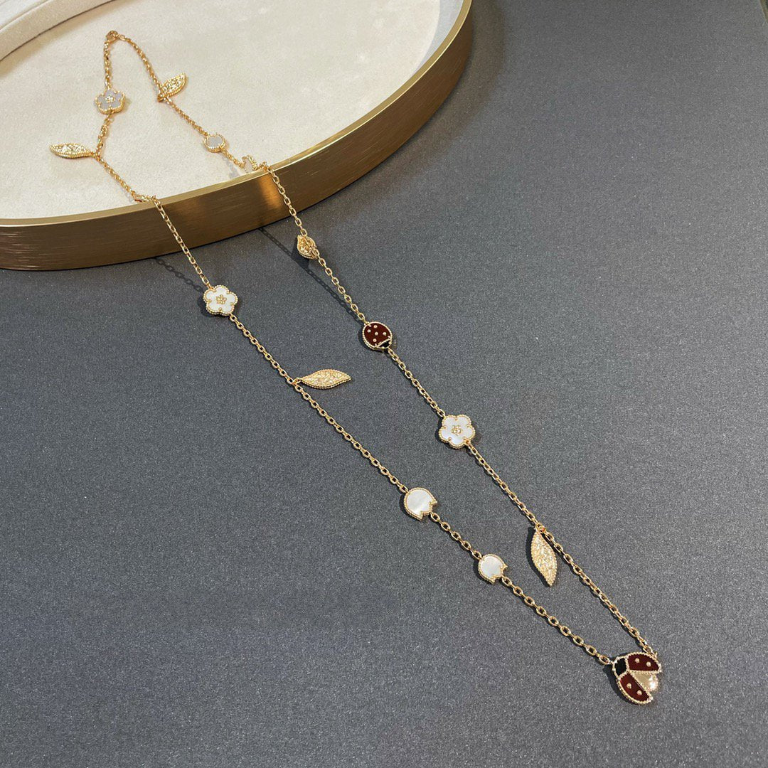 [kincade]LUCKY SPRING 15 MOTIFS GOLD NECKLACE