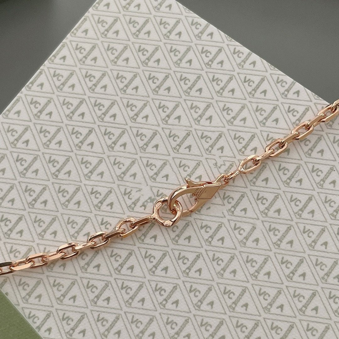 [kincade]LUCKY SPRING 15 MOTIFS ROSE GOLD NECKLACE