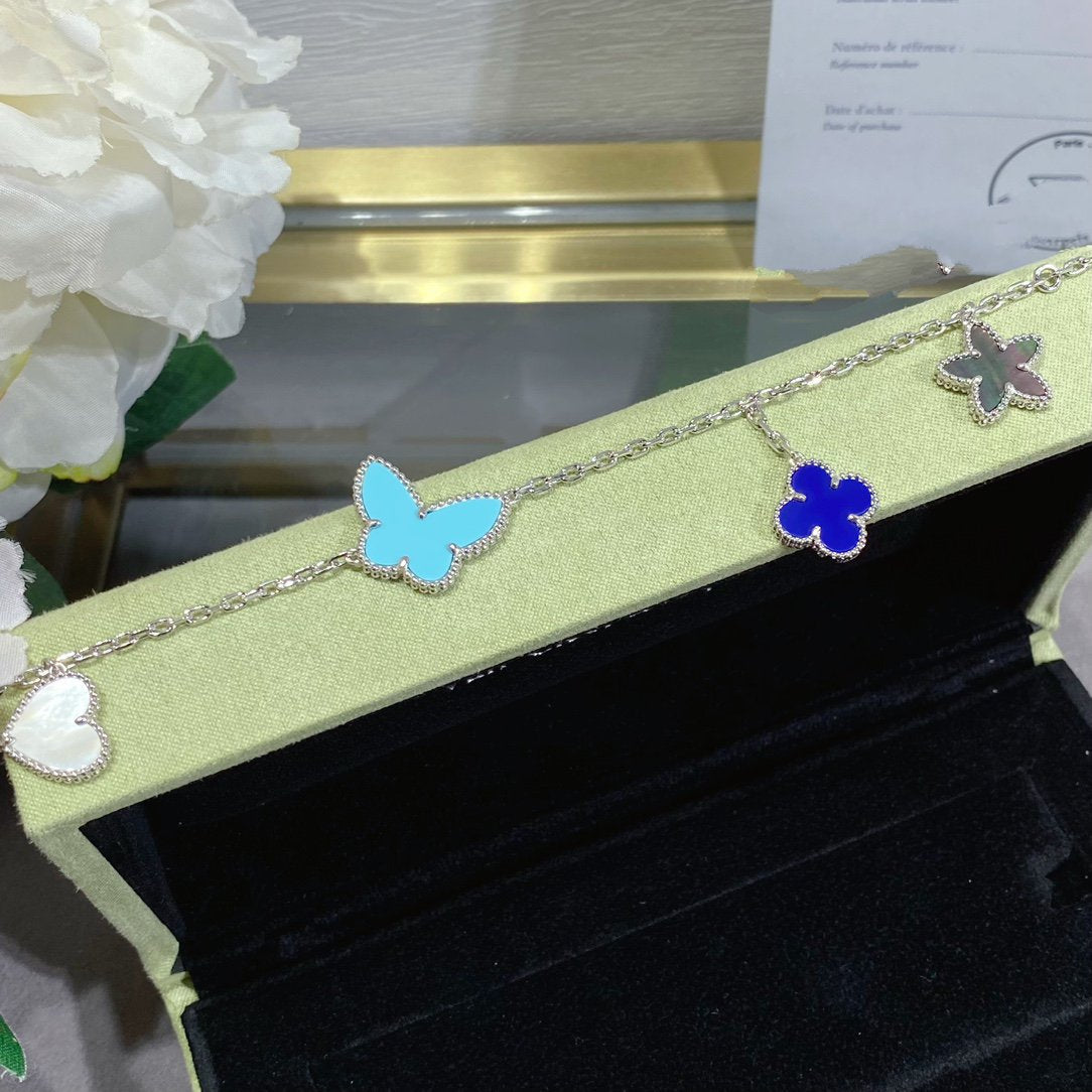 [kincade]LUCKY SPRING SILVER BRACELET 4 MOTIF