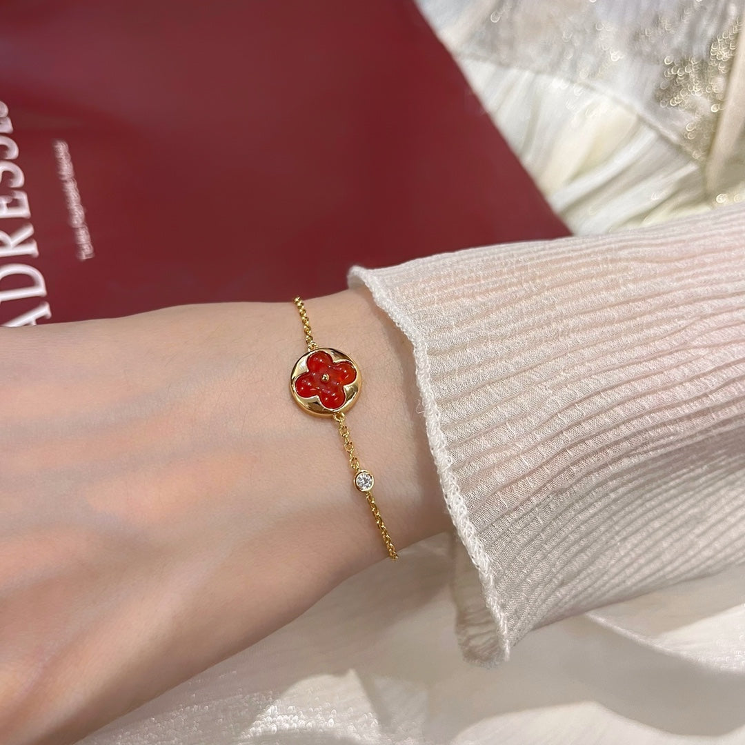 [kincade]SUN PEDANT CARNELIAN BRACELET