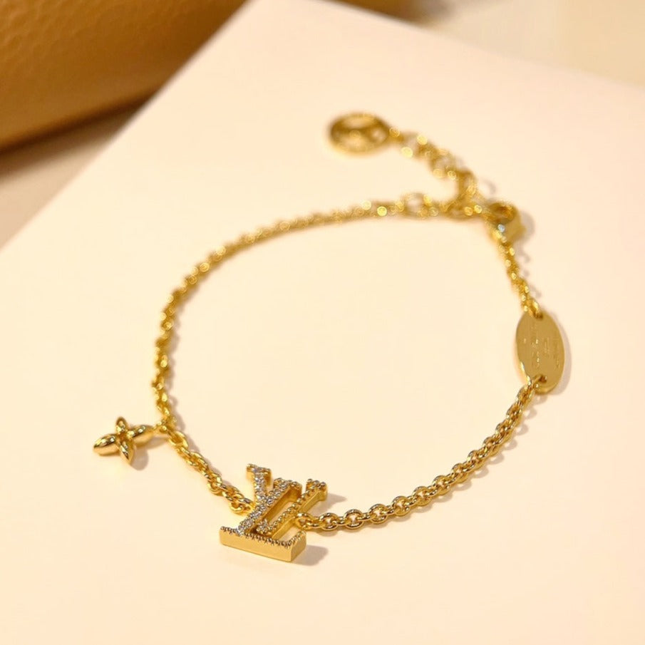 [kincade]LOGO STAR MOTIF GOLD BRACELET