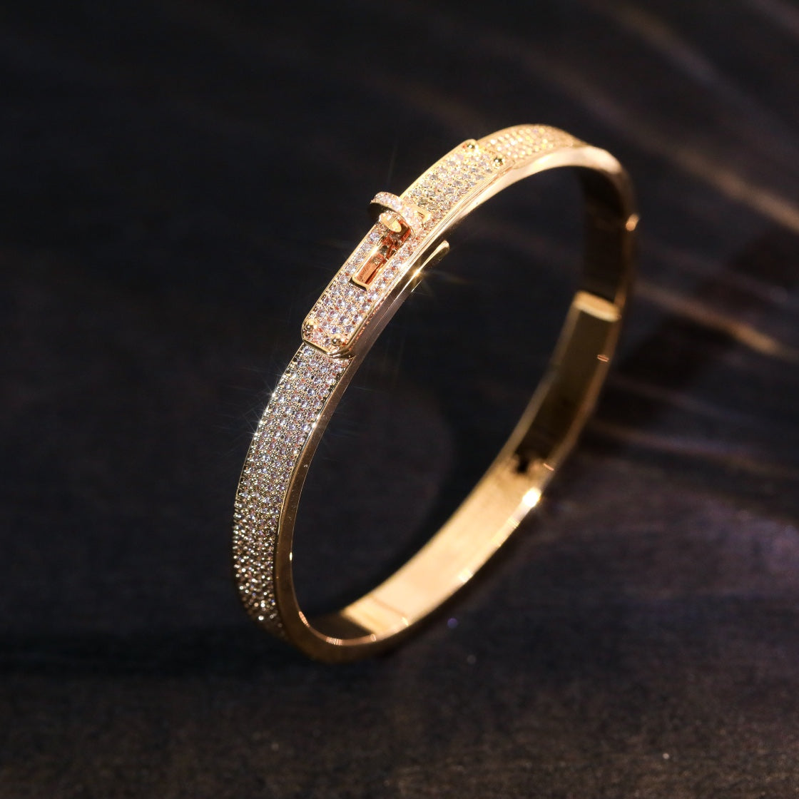 [kincade]KELLY BRACELET DIAMOND PAVED