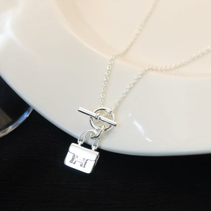 [kincade]POP H PEDANT SILVER NECKLACE