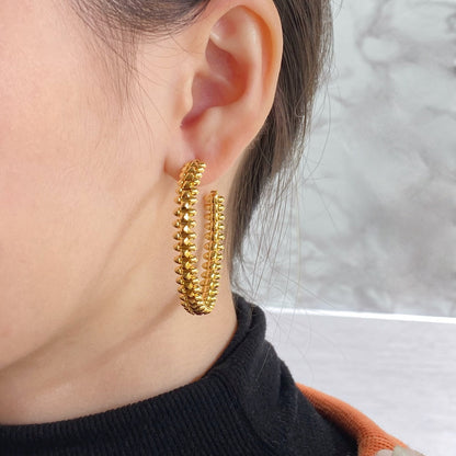 [kincade]CLASH LARGE HOOP EARRINGS