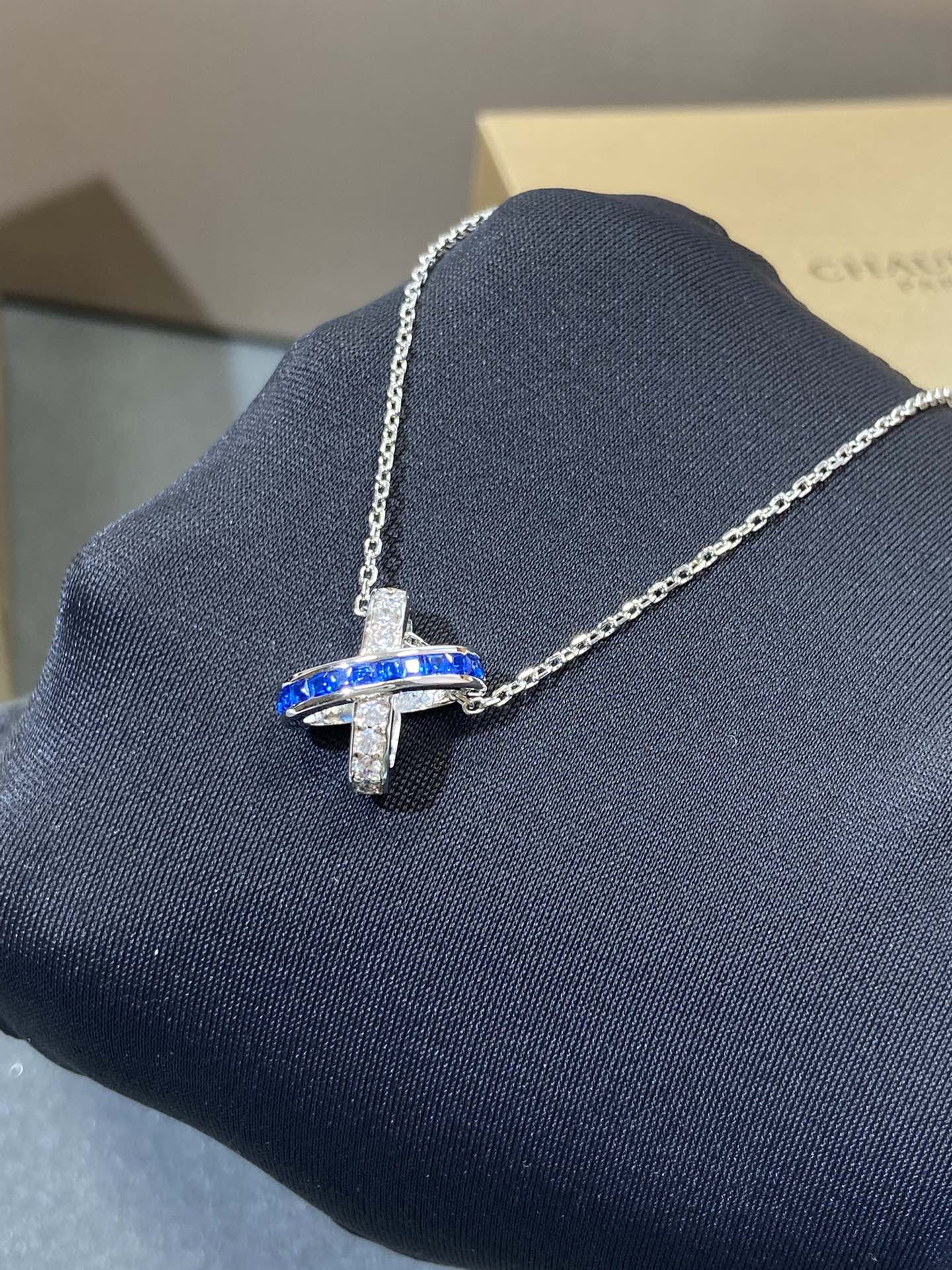 [kincade]LIENS DIAMOND SILVER NECKLACE