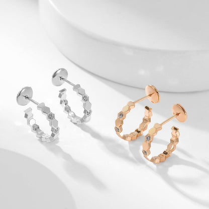 [kincade]BEE LOVE DIAMOND HOOP EARRINGS