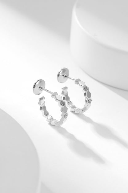 [kincade]BEE LOVE DIAMOND HOOP EARRINGS