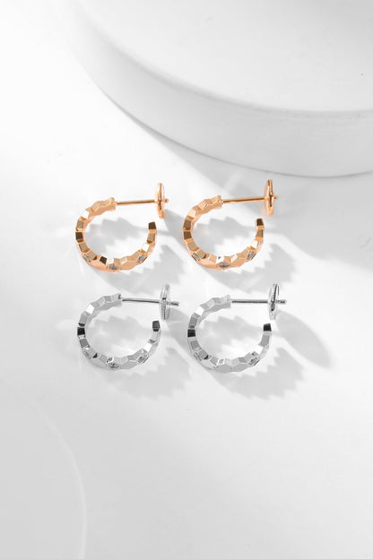 [kincade]BEE LOVE DIAMOND HOOP EARRINGS