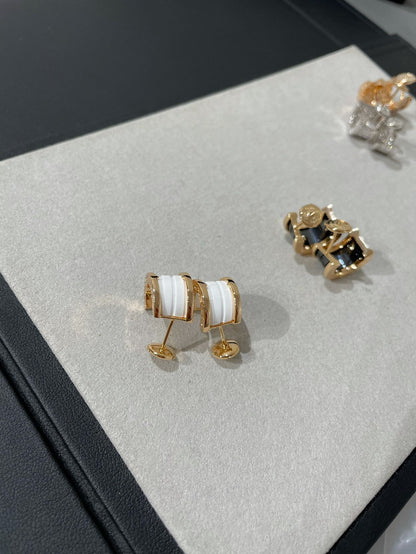 [kincade]ZERO 1 PINK GOLD CERAMIC EARRINGS