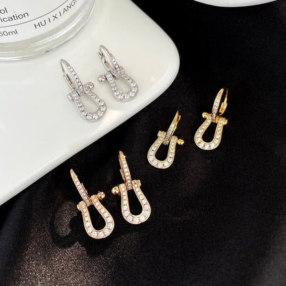 [kincade]FORCE 10 FULL DIAMOND DROP EARRINGS MEDIUM MODEL