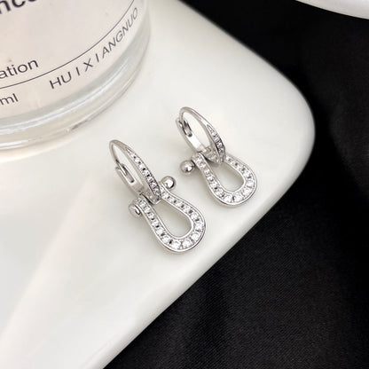 [kincade]FORCE 10 FULL DIAMOND DROP EARRINGS MEDIUM MODEL