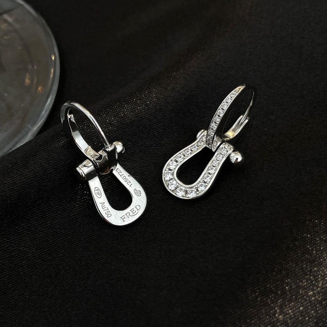 [kincade]FORCE 10 FULL DIAMOND DROP EARRINGS MEDIUM MODEL