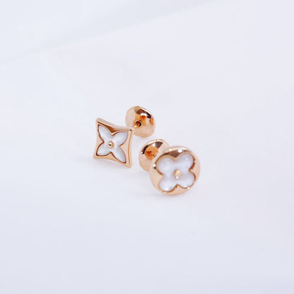 [kincade]STAR AND SUN PINK GOLD MOP STUD EARRINGS