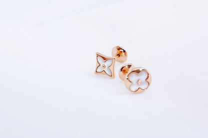 [kincade]STAR AND SUN PINK GOLD MOP STUD EARRINGS