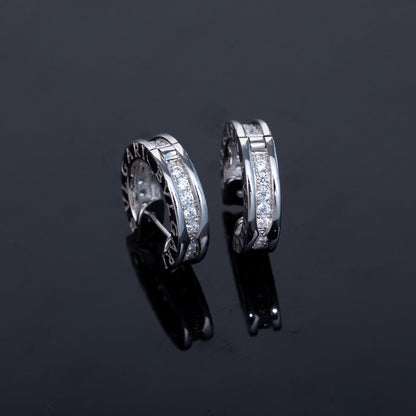 [kincade]ZERO 1 MINI SILVER DIAMOND EARRINGS