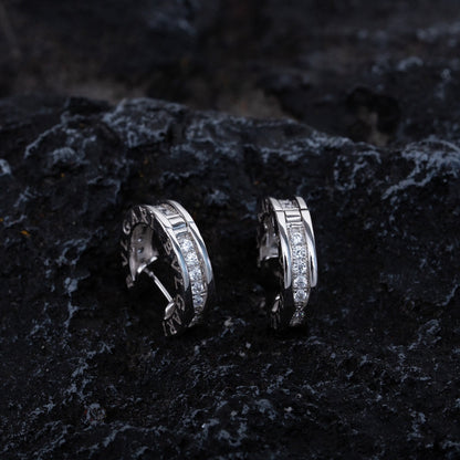 [kincade]ZERO 1 MINI SILVER DIAMOND EARRINGS