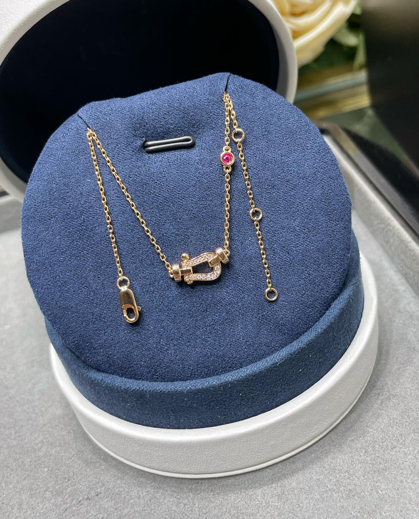 [kincade]FORCE 10 DIAMOND PINK GOLD NECKLACE