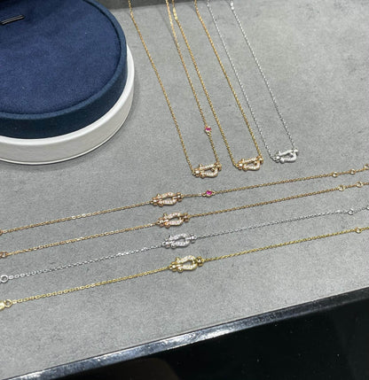 [kincade]FORCE 10 DIAMOND PINK GOLD NECKLACE