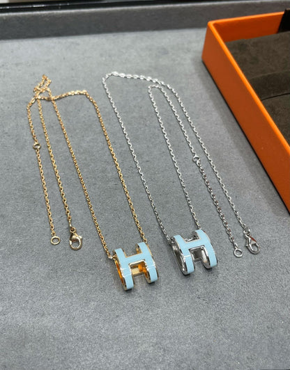 [kincade]POP H SKY BLUE NECKLACE