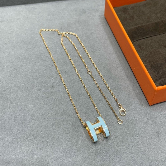 [kincade]POP H SKY BLUE NECKLACE