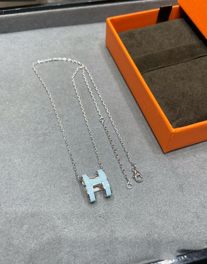 [kincade]POP H SKY BLUE NECKLACE