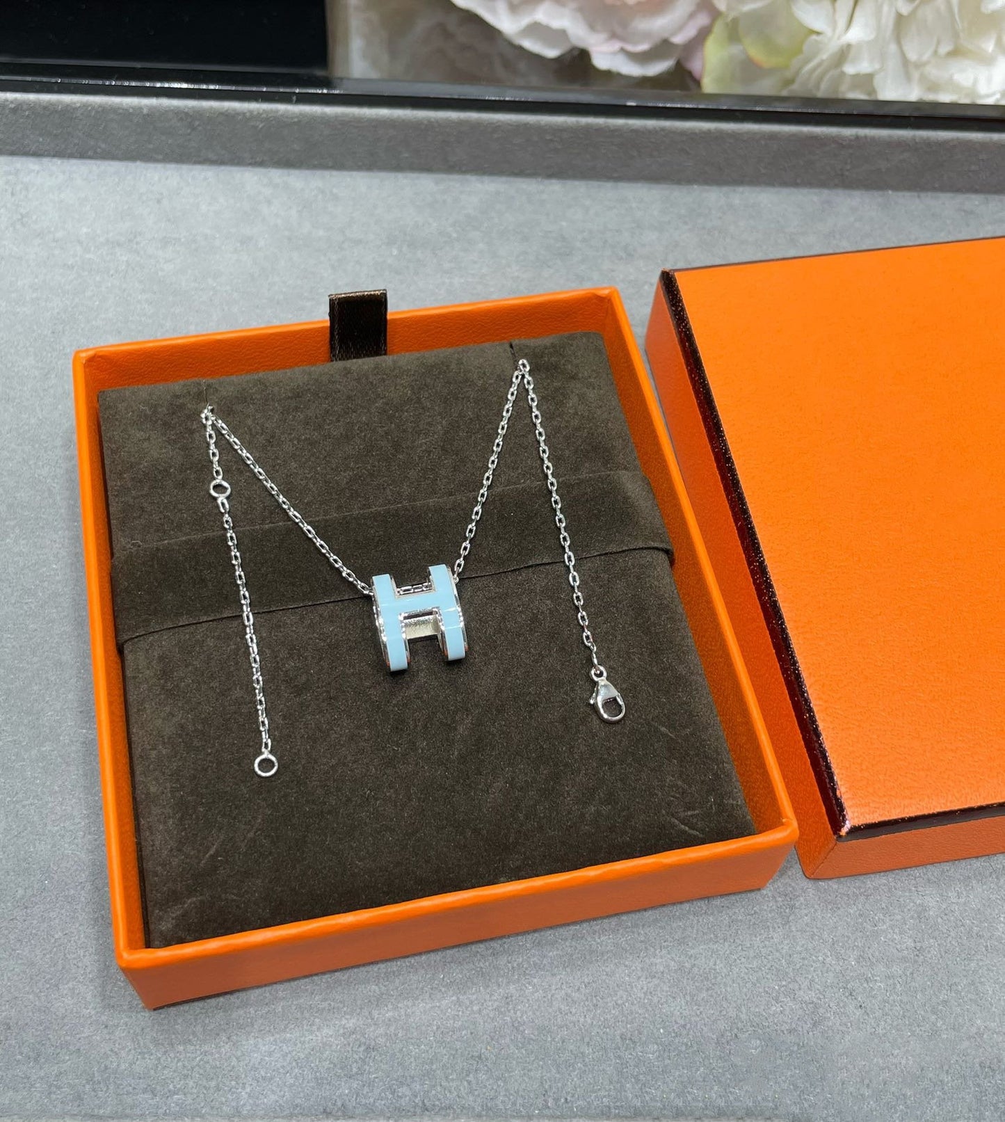 [kincade]POP H SKY BLUE NECKLACE