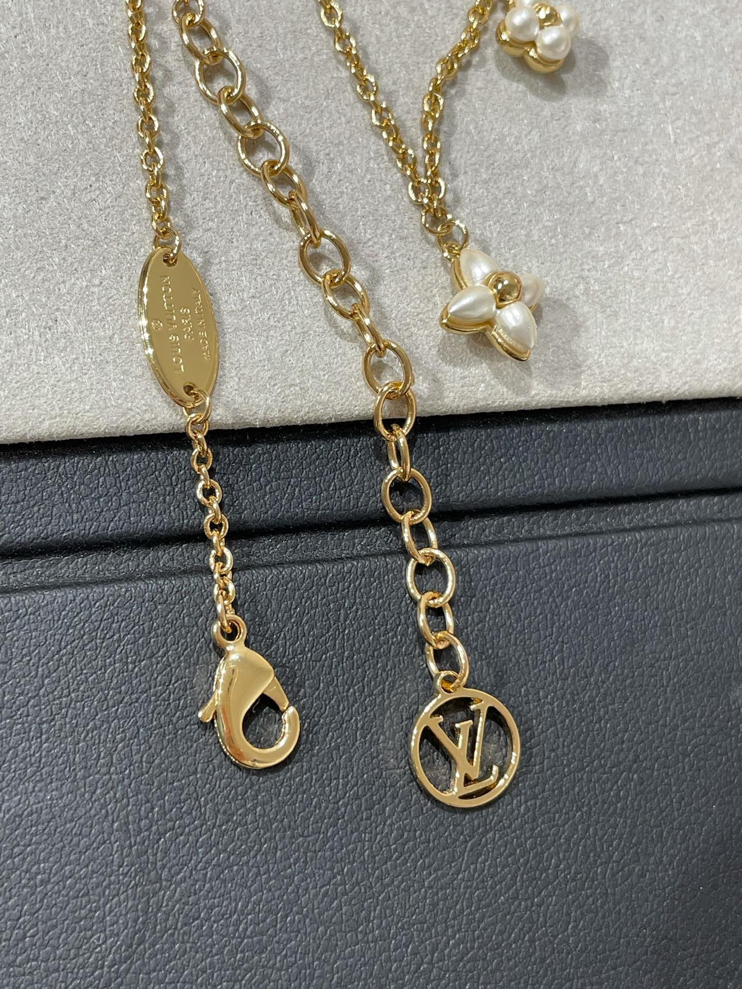 [kincade]FLOWERGRAM GOLD MOP DOUBLE ROW NECKLACE