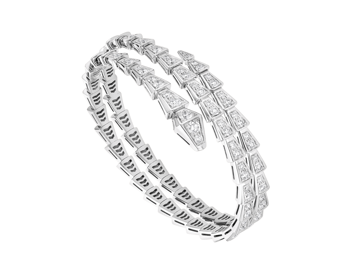 [kincade]SERPENTI BRACELET SILVER DIAMOND DOUBLE ROW