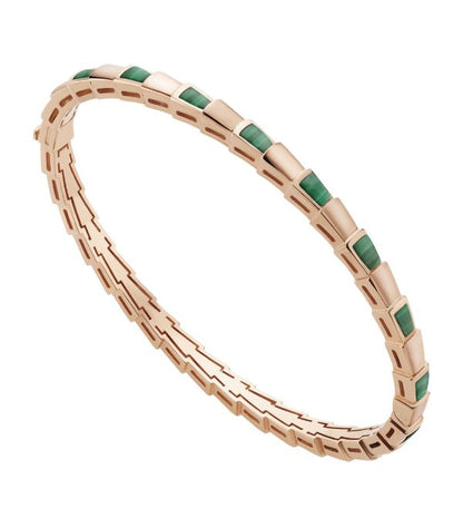 [kincade]SERPENTI BRACELET PINK GOLD MALACHITE