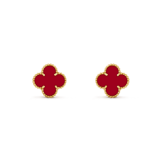 [kincade]CLOVER MEDIUM 1 MOTIFS CARNELIAN  EARRINGS